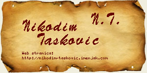 Nikodim Tasković vizit kartica